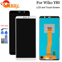 5,9" для Wiko Y80 ЖК-дисплей+ кодирующий преобразователь сенсорного экрана в сборе для Wiko Y80 запасные части с инструментами+ клей