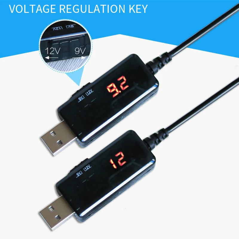 Новый USB конвертер Кабель питания 5В к DC 9В 12В кабель и Jack 5 5/3 мм Портативный