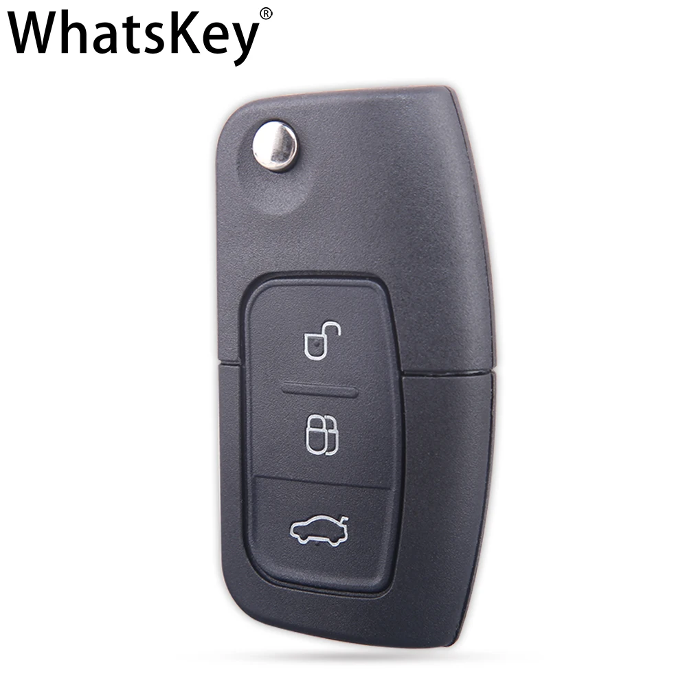 Складной ключ WhatsKey с 3 кнопками откидной пульт дистанционного управления чехол