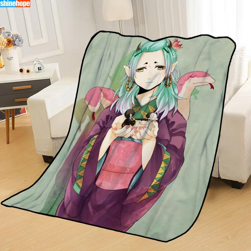 Blanket 4 Новое поступление Hoozuki no Reitetsu одеяло с принтом s мягкое одеяло для дома/дивана/офиса портативное одеяло для путешествий - Цвет: Blanket 4