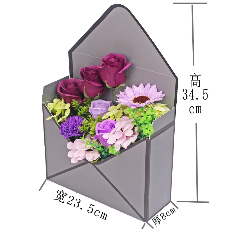 5 шт. 23 см x 8 см x 17 см конверт складной цветок коробка цветы Упаковка подарочная упаковка Домашний Декоративный букет товары для флористов