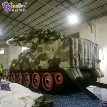Многоцелевой 7x2,8x3,8 mH надувной танк с ракетами для детского образования/Гигантский танк с ракетами модель воздушный шар игрушки для продажи