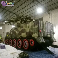 Multipurpose 7x2.8x3.8mH Inflatable Missile Tank for Children Education / Giant Missile Tank Model Balloon Toys for Sale 1