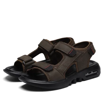 

classic leather verano playa herren rope ete uomo sandles hombre sandalle transpirables sandals-men work man en flops for beach