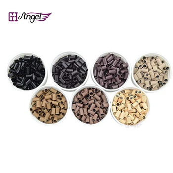 

Wholesale 100000pcs 3.4*3.0*6.0mm Micro Copper Tubes/Rings Microlinks Hair Extension Beads for Human Hair Extensions Hair Tools