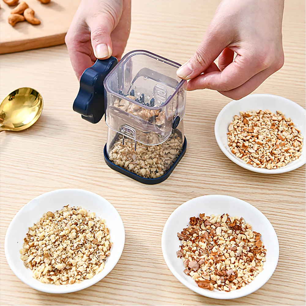 Nut Grinder Peanut Crusher Garlic Press Multifunctional Hand Shake Dry  Fruits Gadget Manual Food Processor Kitchen Accessories - AliExpress