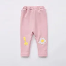 Детские брюки теплые бархатные брюки для девочек коллекция года; сезон осень-зима; брюки с хлопковой подкладкой От 1 до 3 лет маленьких детей