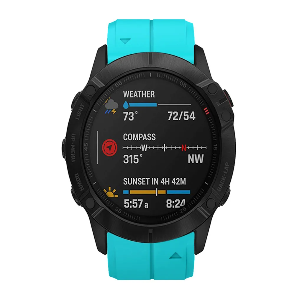 Силиконовый ремешок на запястье для Garmin Fenix 6X/Fenix 6 XPro, ремешок для умных часов, сменный ремешок для мужских и женских часов, спортивный браслет 19Sep