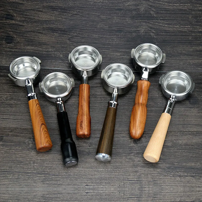 

Non-Bottom Modified Handle Welhome 58mm Stainless Steel Solid Wood Handle for 310/210/410