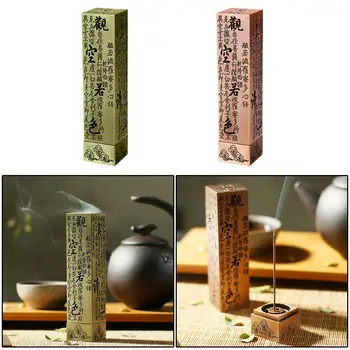

Heart Sutra Copper Incense Stick Burner Vertical Separate Creative Incense Holder Zen Home Office Decor Portable Ornaments