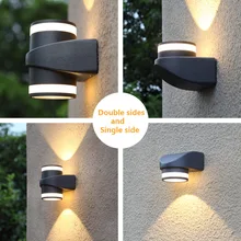 IP65 водонепроницаемый наружный настенный светильник, настенный светильник, алюминиевый светодиодный настенный светильник для сада, для прохода, передней двери, балкона, прихожей