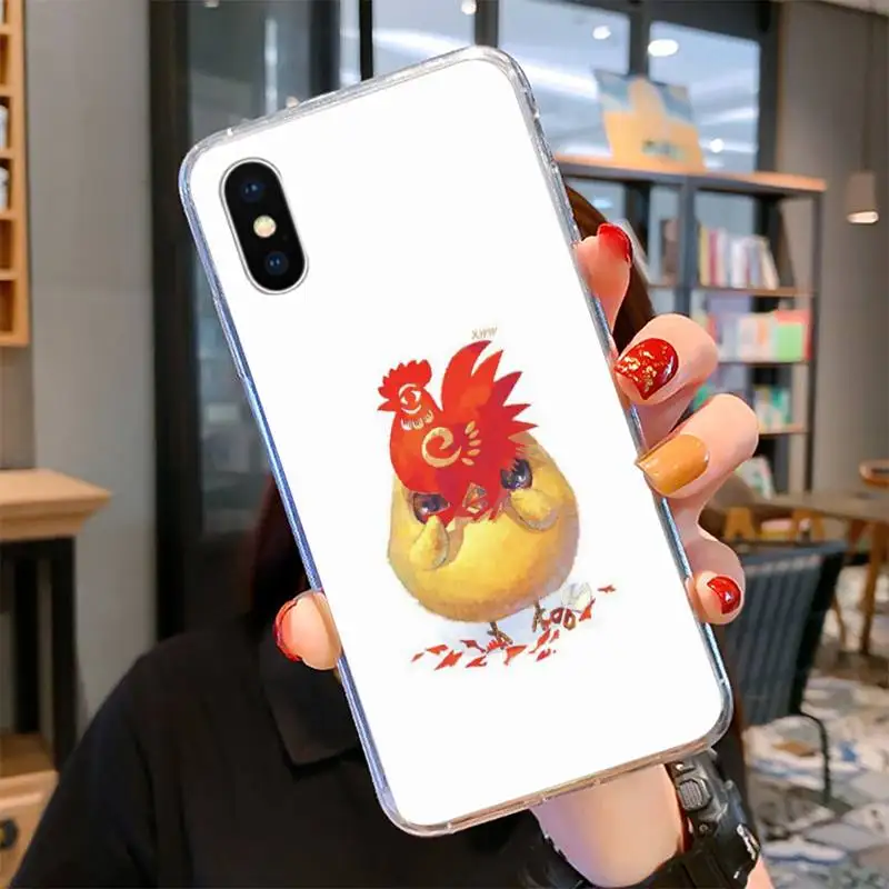 Motirunner курица сырые яйца ТПУ Черный чехол Корпус для IPhone 11 Pro XS MAX 8 7 6 6S Plus X 5 5S SE XR
