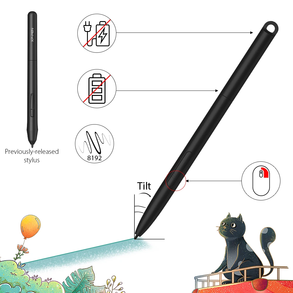 XP Pen Star G960 Графический планшет для рисования цифровой Micro USB арт графический ручка