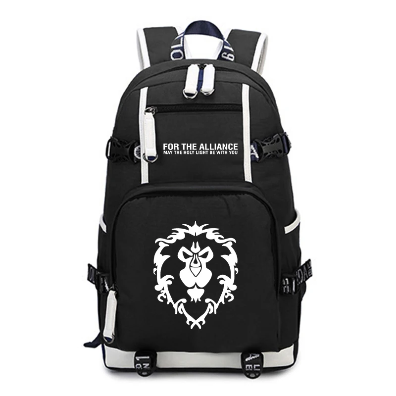 Рюкзак Warcraft, повседневный высококачественный ноутбук Mochila, красивый рюкзак для подростков, для мужчин и женщин, для мальчиков и девочек, повседневный рюкзак - Цвет: 1