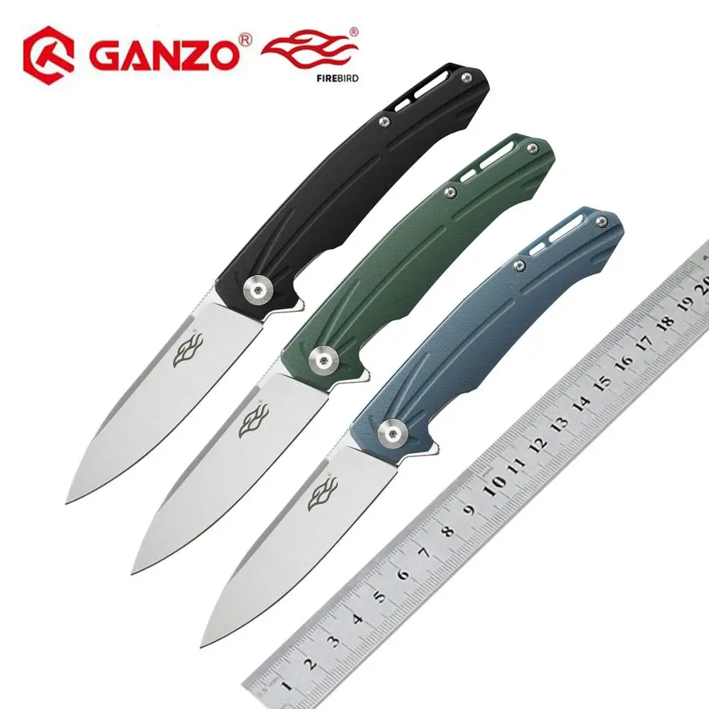 

60HRC Ganzo Firebird FH21 D2 blade G10 Handle Ball bearing Folding knife Survival tool Pocket Knife tactical edc outdoor tool