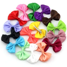

Pick 10 Bright Colors Ribbon Bow Hair clips For Baby girls Hair accessoires Baby Bows With Barretes Newborn Infant Bow Hairpis