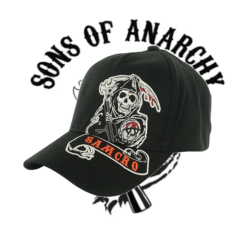 Кепка с вышивкой черепа SOA TV Sons of анархии повседневная Снэпбэк модная кепка