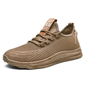 

2020 New Mens Shoes Lace-up Breathable Casual Shoes Men Mens Sneakers Casual Home Fashion Soft Bottom Leisure Sweat-Absorbant