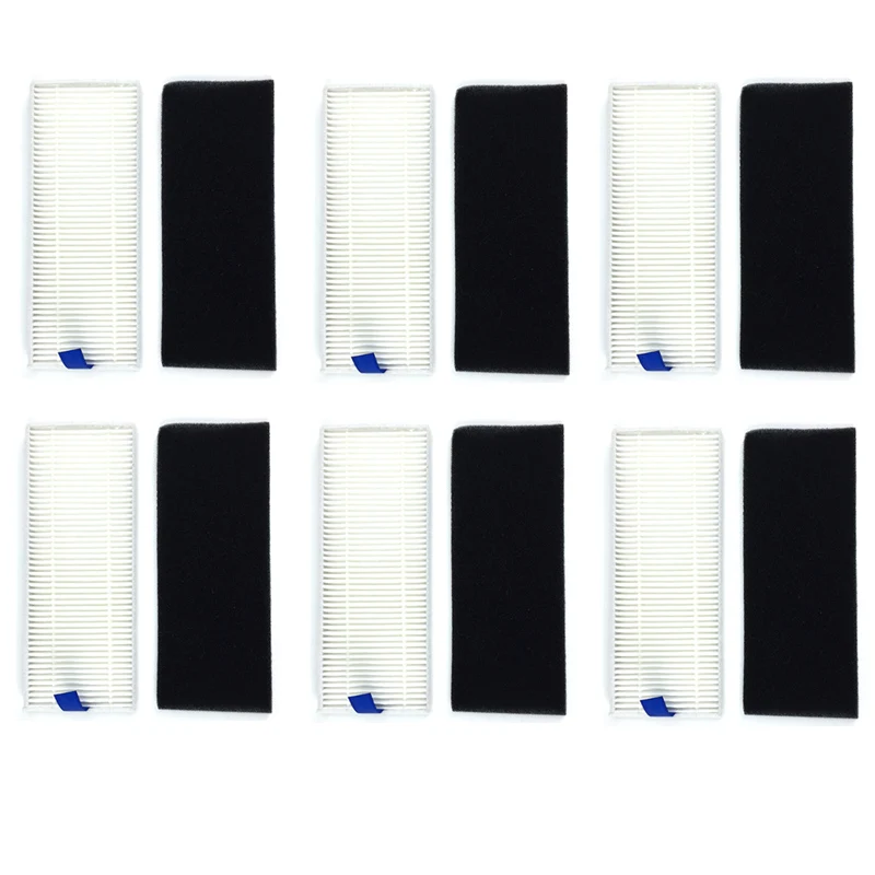 

6* HEPA Filter + 6* Sponge Filter for 360 S6 Robot Vacuum Cleaner Parts Accessories Spare Filter