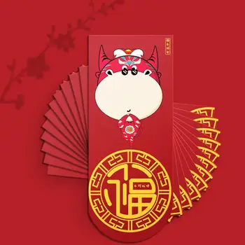 

24pcs 2021 Creative New Year Red Envelope Ox Year Red Envelope Spring Festival Profit Red Envelope Party Supplies