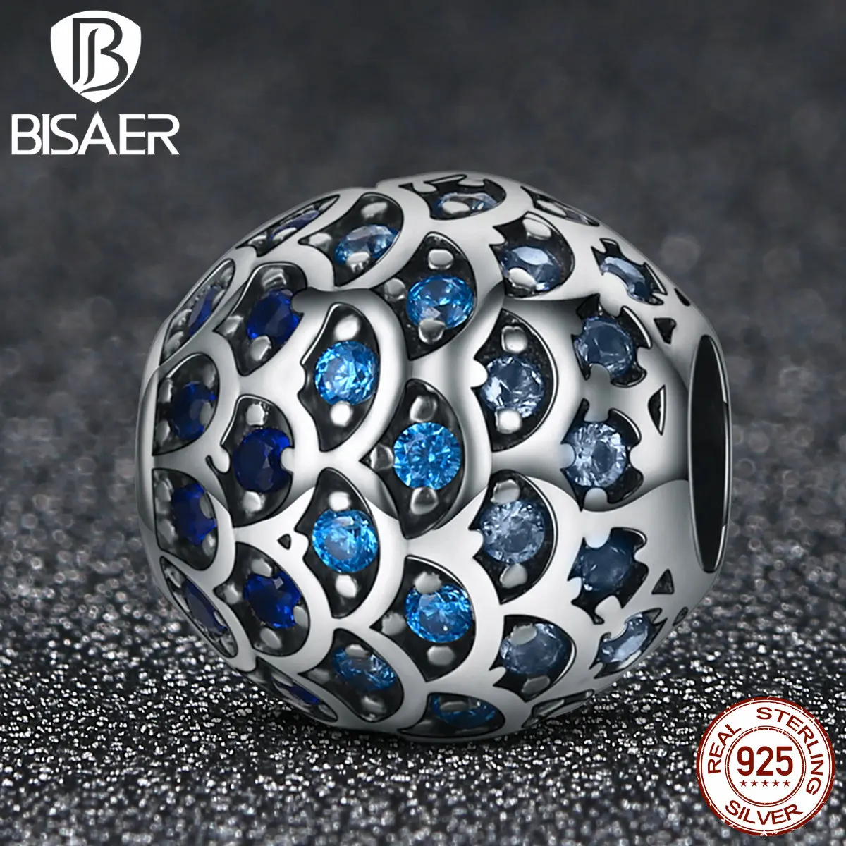 Шармы подвески из серебра 925 пробы в виде рыбьей чешуи HSC169|charms daughter|diy jewelry charmdiy charms