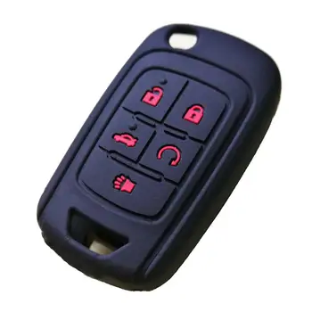 

Silicone Flip Pop Out Key Fob Skin Cover Case Protector Keyless Jacket Remote Holder for Chevrolet Equinox Camaro Cruze Malibu
