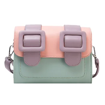 

Fashion Texture Contrast Color Popular Women's Bag Summer New Mini Satchel Western Style All-match Messenger Bag