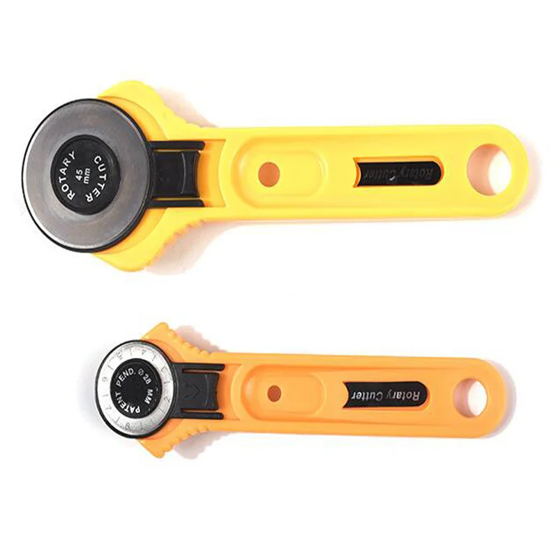 

28mm 45mm Circular Rotary Cutter Knife Safety Blade Patchwork Piecing Sewing Quilting Fabric Cutting Leathercraft Tool