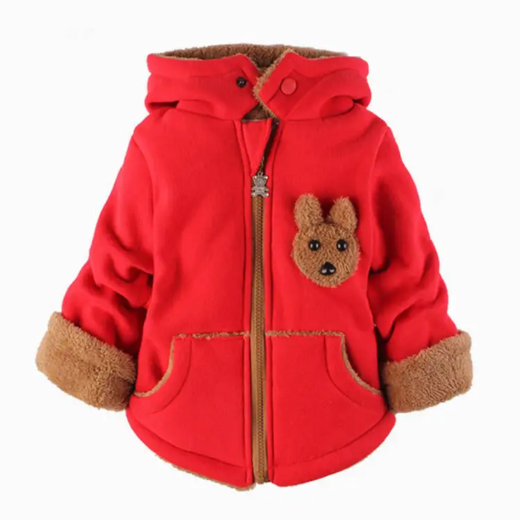 Disney winnie/зимняя одежда для маленьких мальчиков и девочек, бархатная Плотная хлопковая куртка с капюшоном, детская верхняя одежда, теплое детское хлопковое пальто, пуховик