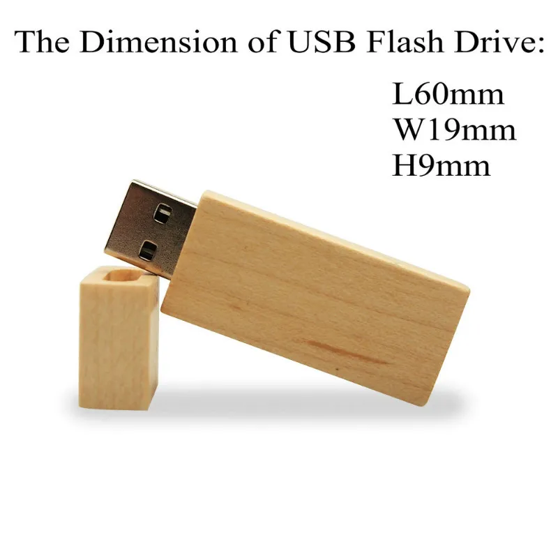 Деревянный usb флеш накопитель с бесплатным логотипом более 10 шт. память