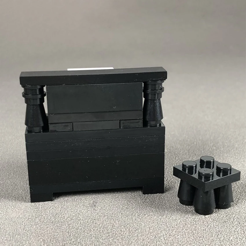 Single Legolingly Instrument Building Block Set City Figure Accessories Piano Music Player Chair MOC Brick Children DIY Toy Gift (2)