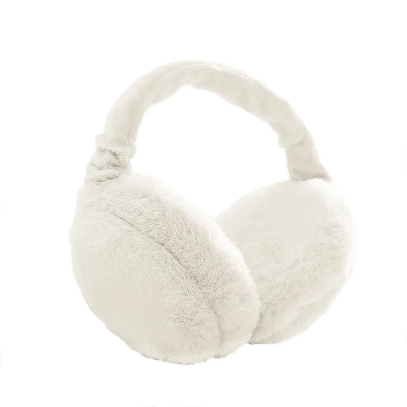 White Зимняя обувь унисекс; новое милое волос Красочные Наушники Earwarmers Наушники мочки уха - Цвет: White