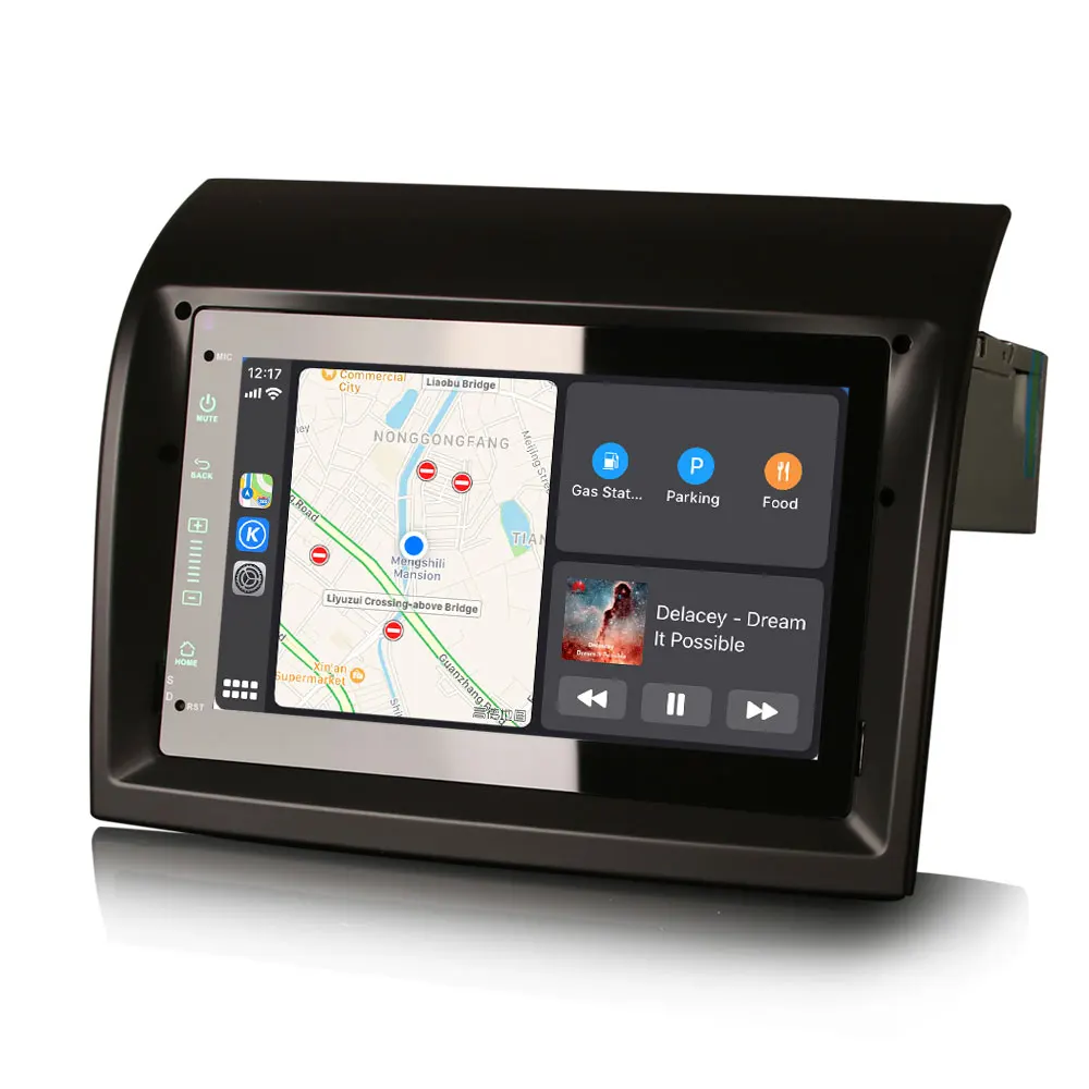 7 "quad core android 10.0 os carro multimídia navegação gps rádio para peugeot boxer 2011-2015 com função incorporado carplay