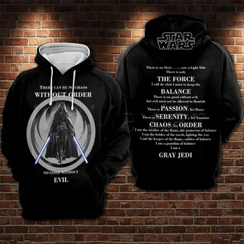 

2020 New Star Wars hoodies men/women Casual Sweatshirts Custom 3D Printed Spring Black Streetwear Hip Hop jacket harajuku tops