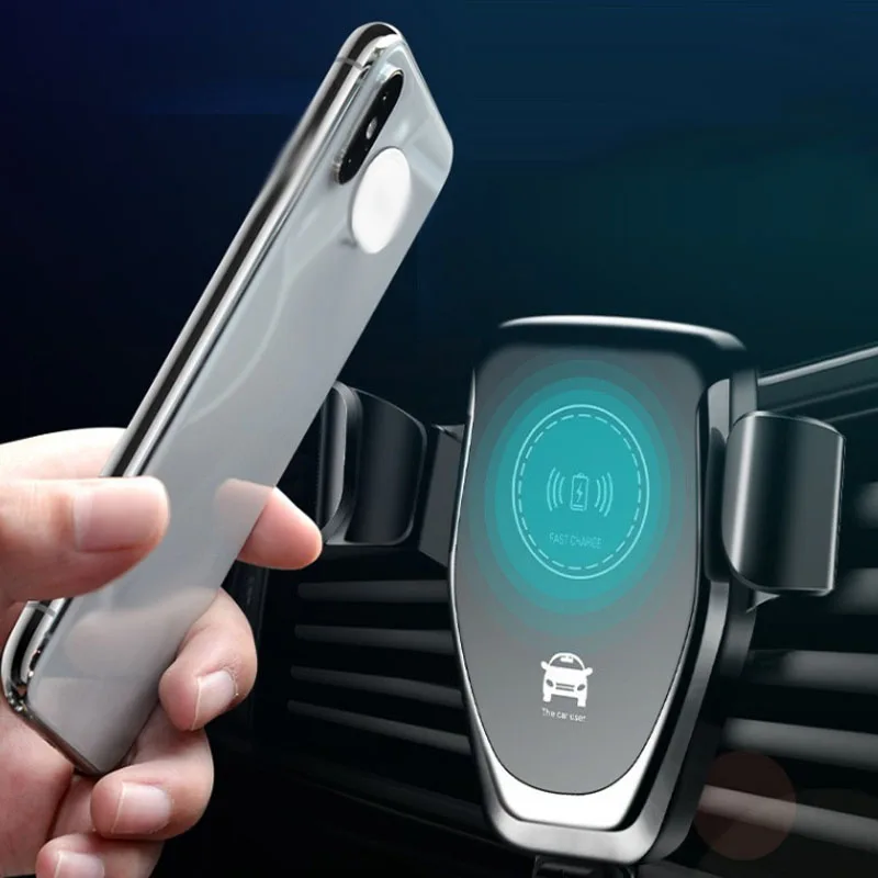 Автомобильное беспроводное зарядное устройство Беспроводное зарядное устройство для телефона 10 Вт Беспроводная зарядка гравитационный Кронштейн для мобильного телефона