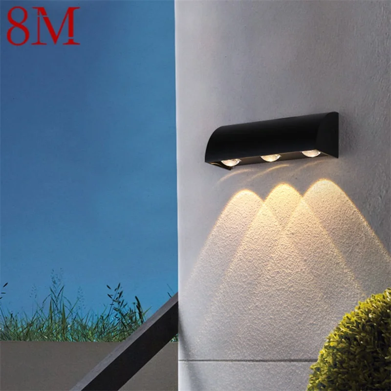 

8M LED Outdoor Wall Lamp Aluminum Modern Patio Wall Lamp Waterproof Creative Decorative For Porch Corridor Aisle