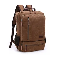 Vintage Canvas Backpack Men Large Capacity Travel Shoulder Bag High Quality Fashion Students Bag Male notebook Laptop Backpack 1