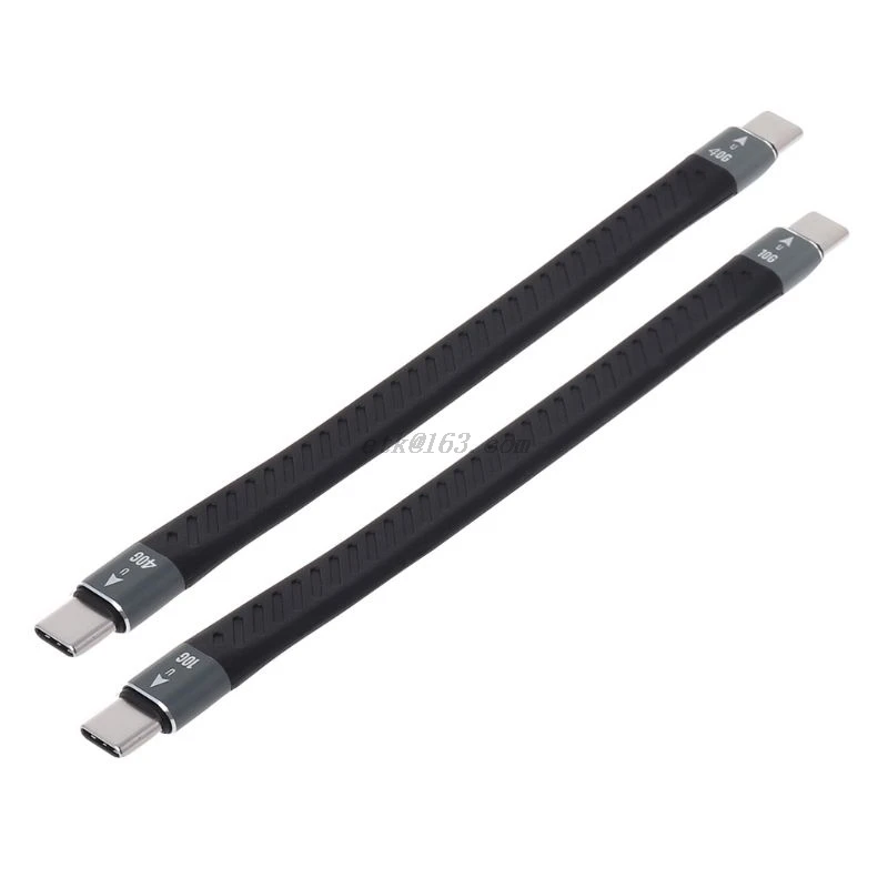 Высокоскоростной кабель для передачи данных Thunderbolt 3 10/40 Гбит/с мягкий прочный