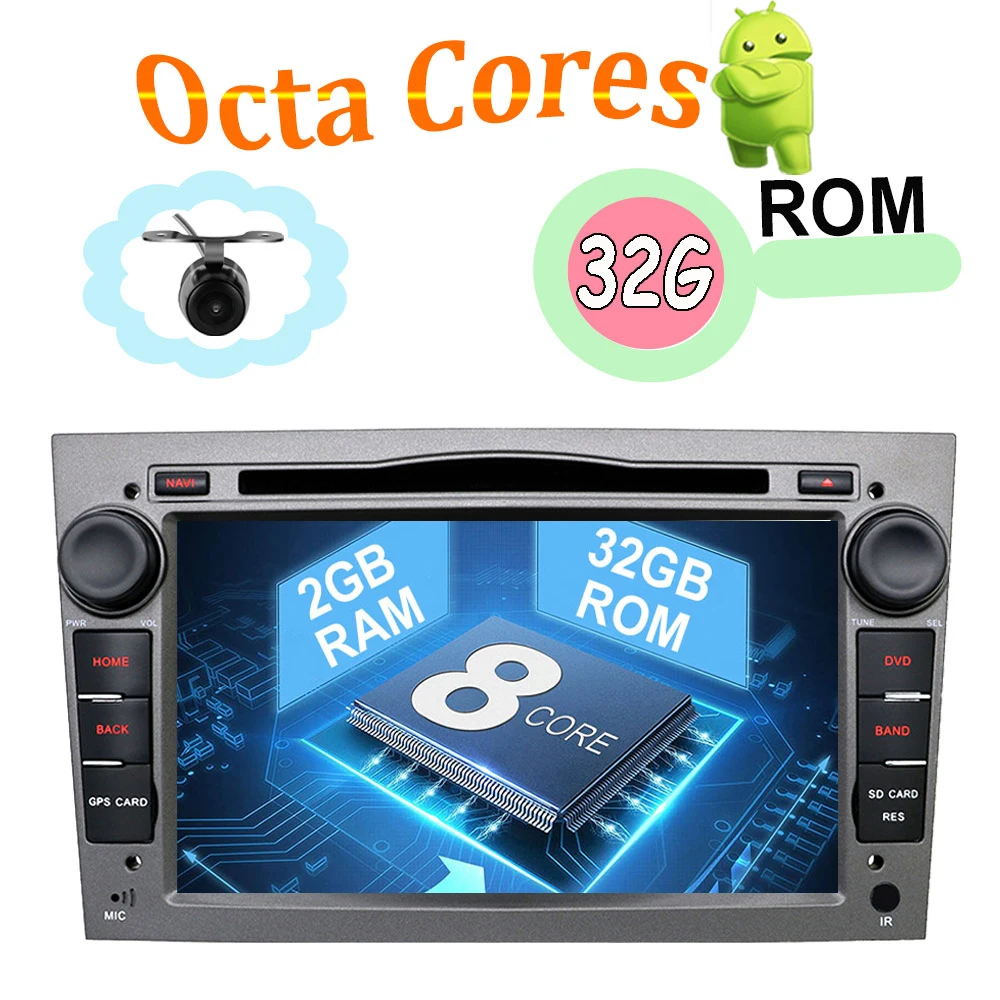 Восьмиядерный 4G 2 din Android 8,1 автомобильный DVD gps для Vauxhall Opel Astra H G J Vectra Antara Zafira Corsa Vivaro Meriva мультимедиа
