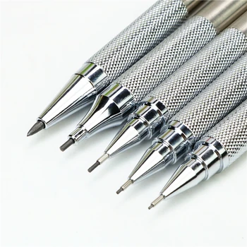5 sztuk zestaw profesjonalne metalowe ołówek automatyczny rysunek artystyczny projekt HB 2B czarny długopis miedzi i materiały ze stali nierdzewnej tanie i dobre opinie ZYCC CN (pochodzenie) 0 5mm dekoracyjne zawieszki Ołówki automatyczne