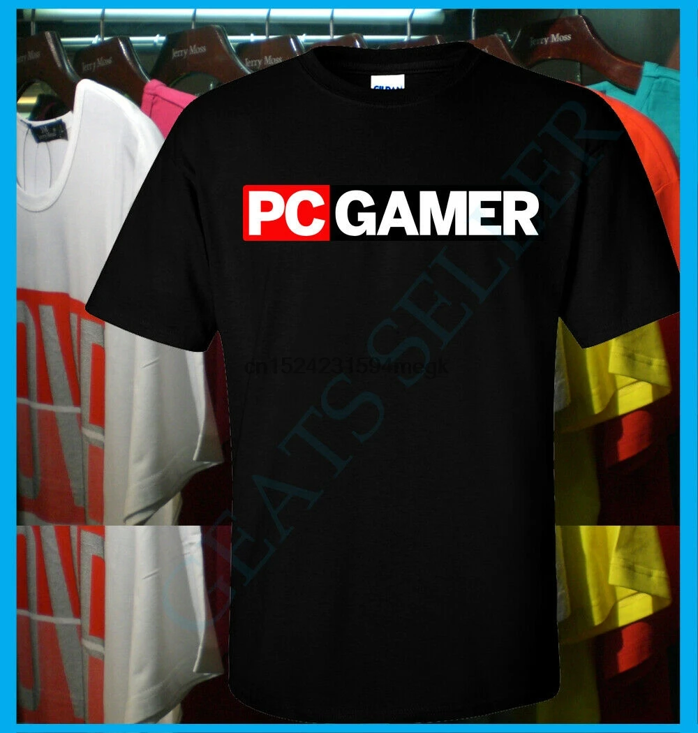 Новый Pcgamer логотип Футболка S 2XL отзывы демоверсии обновления и новости ПК