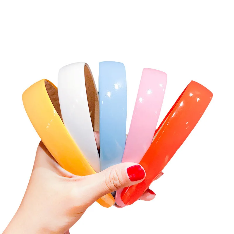 

Korean Simple Style 7 Color Wide Plastic Headband Solid Hair Band Hair Hoop Fashion Hair Accessories for Women haar accessoires