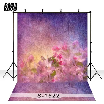 

DAWNKNOW Flower Vinyl Photography Background For Baby Oil Painting Photo Shoot Backdrop For Wedding Photo Studio F1522
