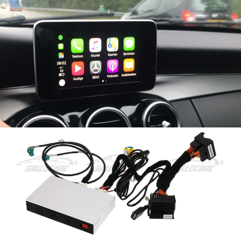 Беспроводная Apple CarPlay Модифицированная камера заднего вида для всех Mercedes Benz W205 автомобильный игровой модуль NTG4.5/NTG 5,0 СИСТЕМА
