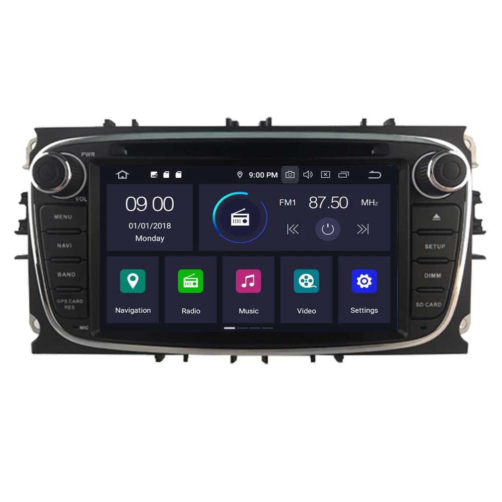 RoverOne для Ford Focus 2 Mondeo Kuga S max C MK2 Android 10 0 сенсорный экран автомобильный DVD GPS навигация