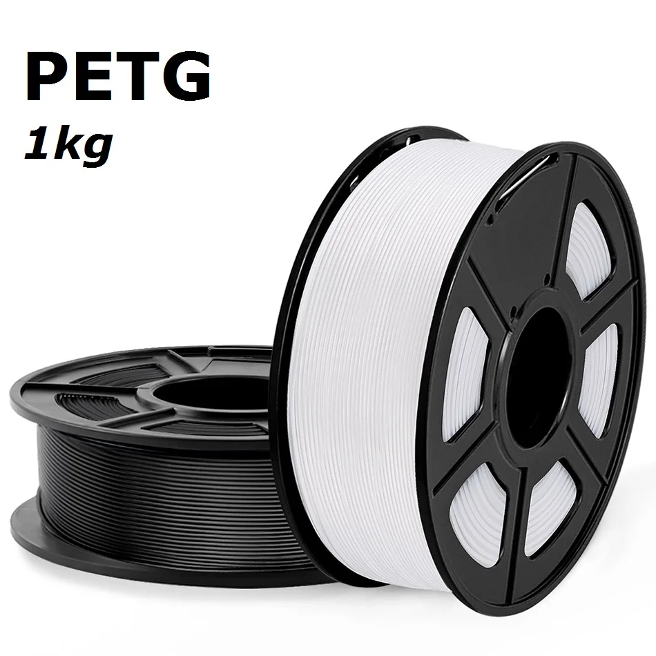 

3D Printer Filament PETG 1kg 1.75mm Tolerance +/-0.02mm 320m/Roll Translucent Printing Material 100% No Bubble Vacuum Package