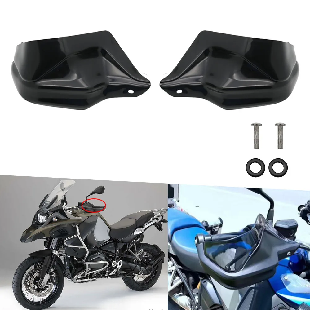 New! Wind Deflector Shield Handguard Hand Protectors Guard For BMW R1250GS R 1250 GS R1250 GS - Цвет: Black