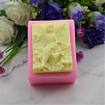 

Hot Sale Angel Fairy Soap Molds Fondant Cake Silicone Soap Making Tools Bath Bomb Craft Art Candle Mould Soap Decoration