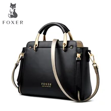 FOXER Женская сумочка, кошелек, шикарные сумки, женские сумки из спилка, сумки на плечо, вместительные сумки, стильные сумки-мессенджеры 928019F