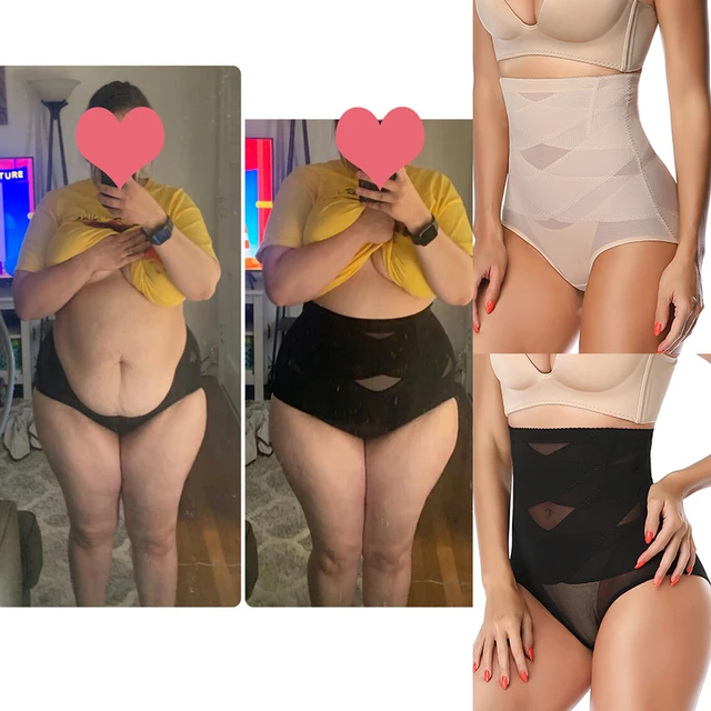 Women High Waist Slimming Panties Cross Compression abs Shaping Briefs Tummy  Control Body Shaper Corset Butt